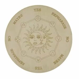 Divination Pendulum Board with Black Tourmaline Pendulum